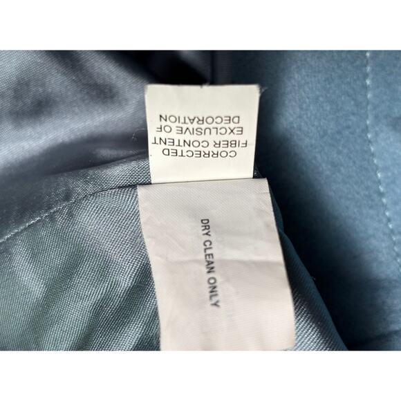 VTG GAP Robin Egg Wool Front Zip Toggle Pea Coat Jacket Size XL Blue - Picture 5 of 9